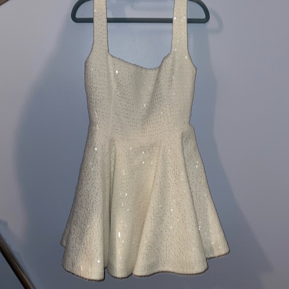 Babyboo Rue Mini Dress - Ivory sparkle